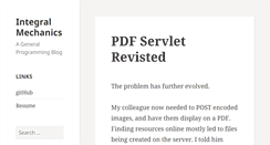Desktop Screenshot of integralmechanics.com
