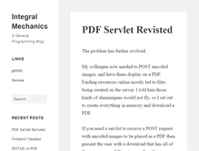 Tablet Screenshot of integralmechanics.com